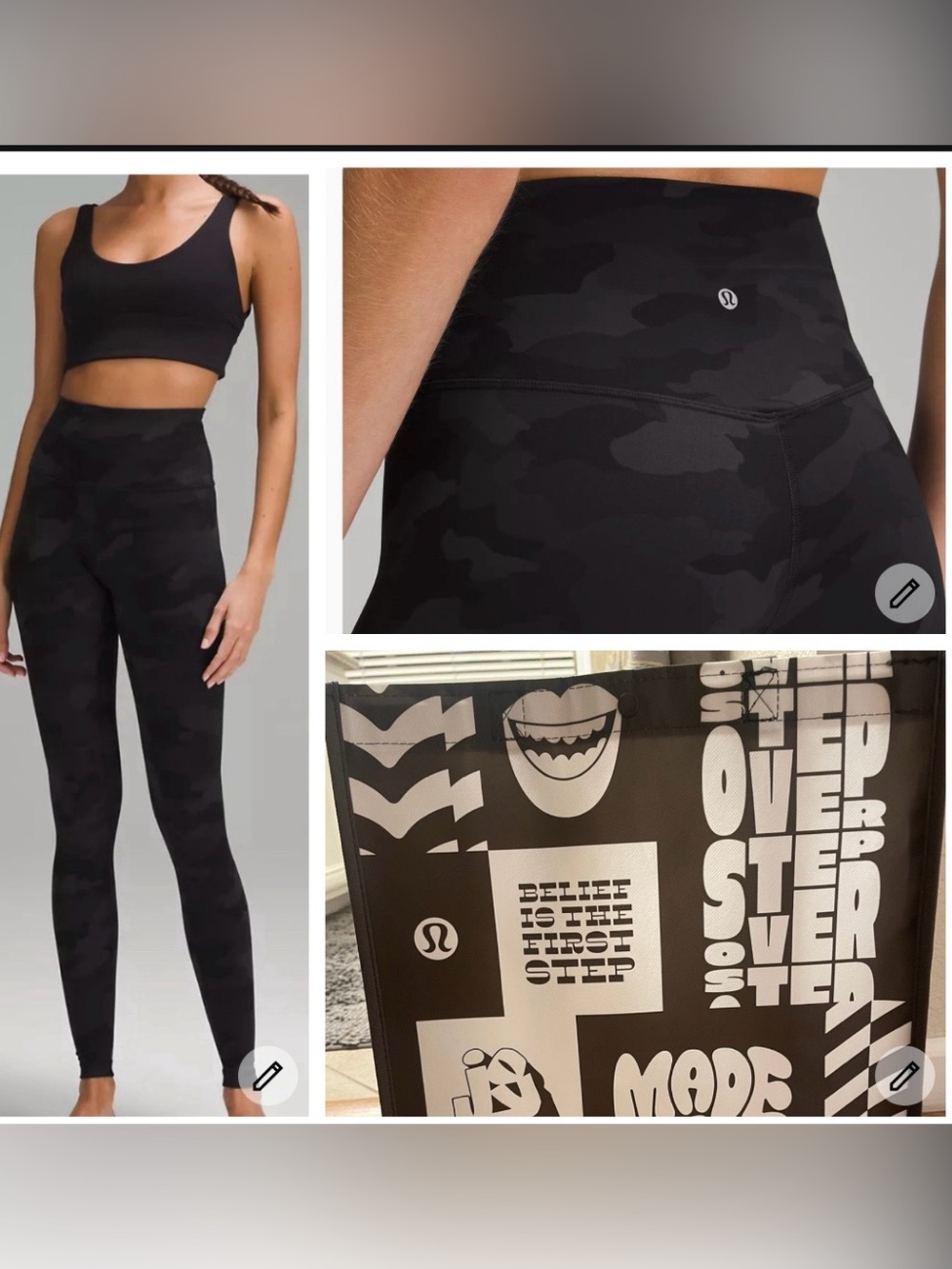 lululemon Align leggings High-Rise Pants + new large lululemon shopping Bag